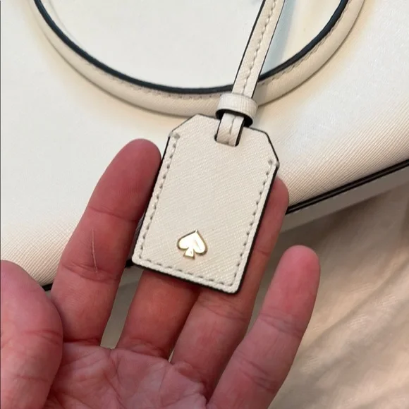 Kate Spade White Floral Satchel Bag